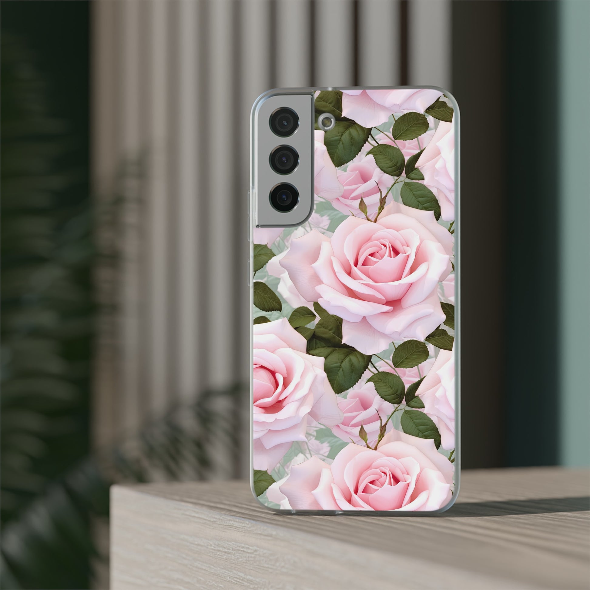 Flexible Pink Rose Phone Case