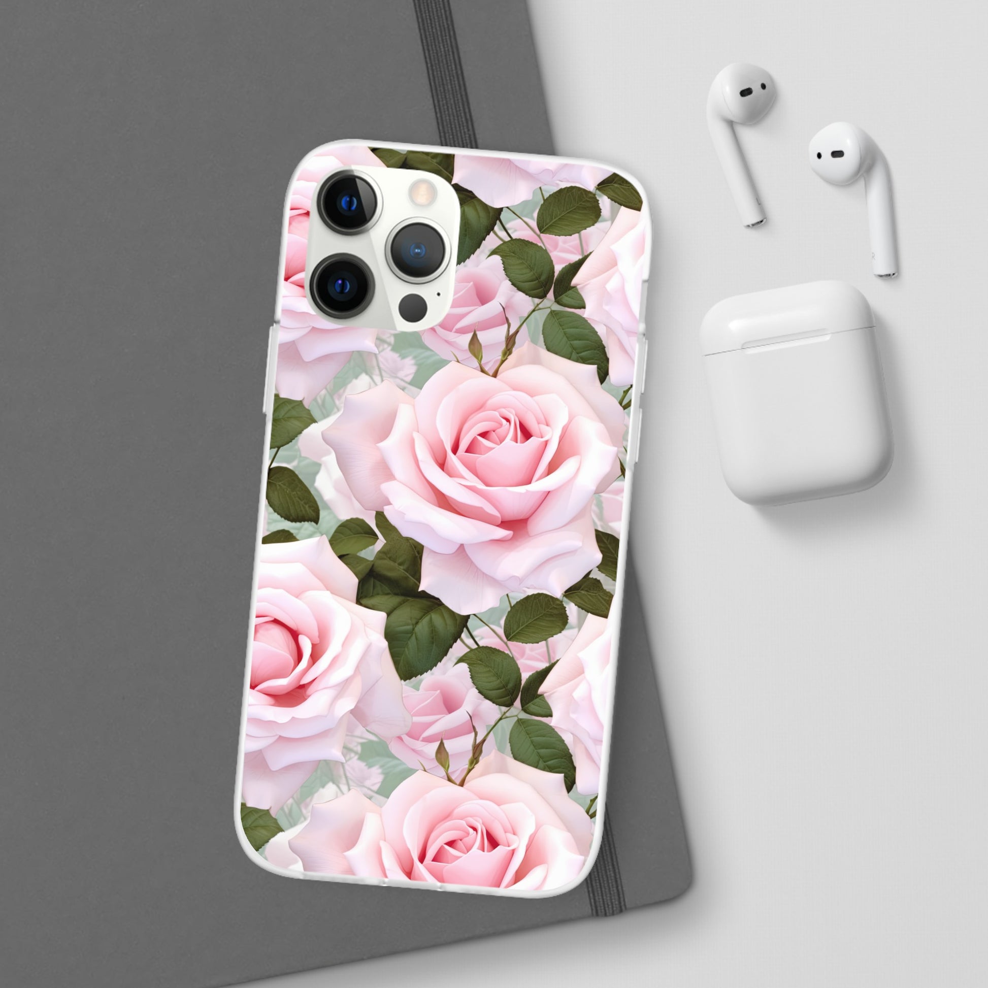 Flexible Pink Rose Phone Case