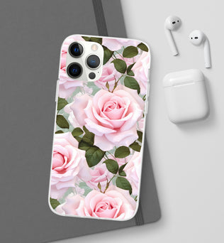 Flexible Pink Rose Phone Case