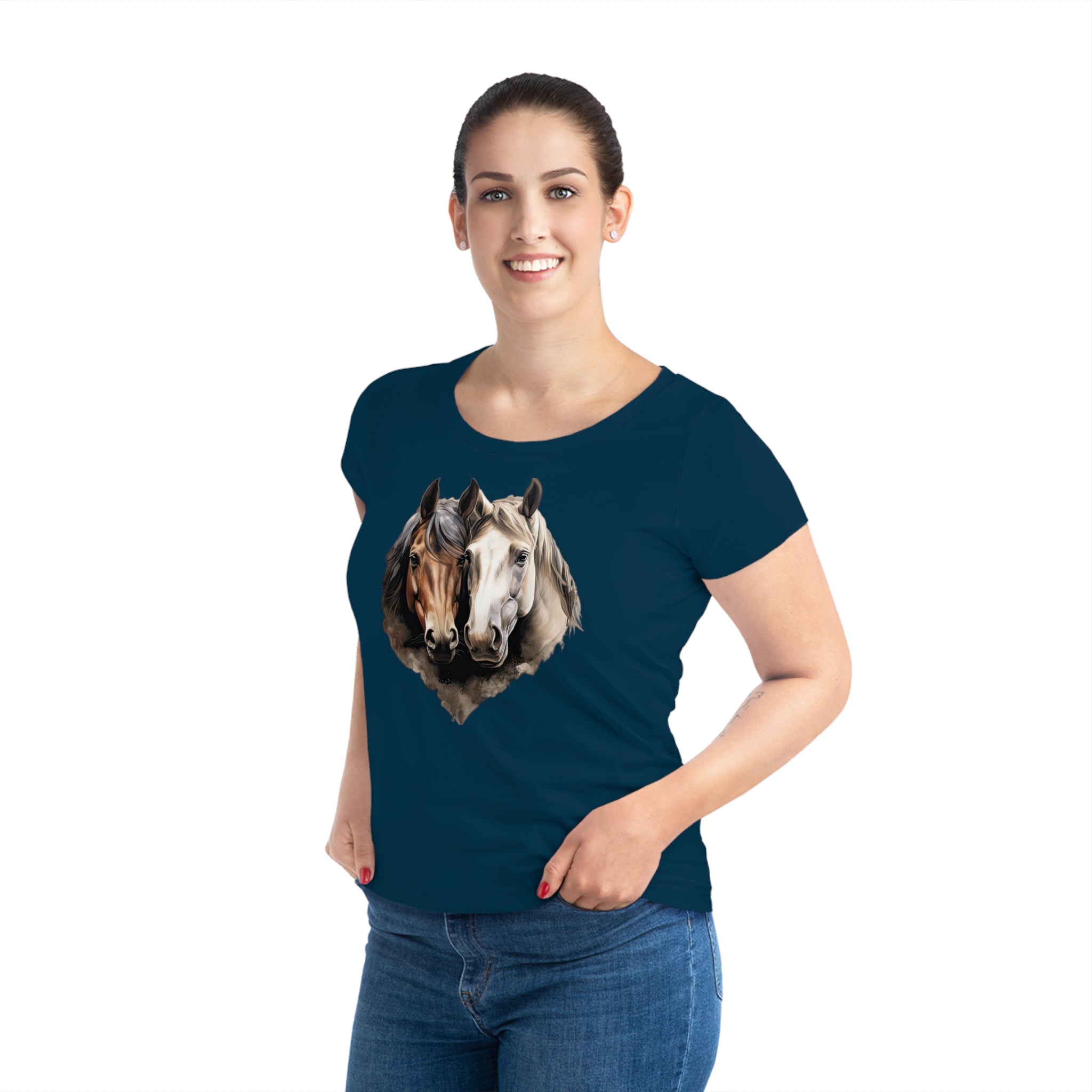 T-shirt cheval pour femmes Horse Harmony - Respectueux de l'environnement