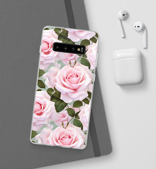 Flexible Pink Rose Phone Case