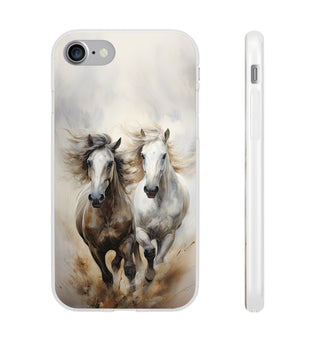 Flexible Horse-Themed Phone Case 