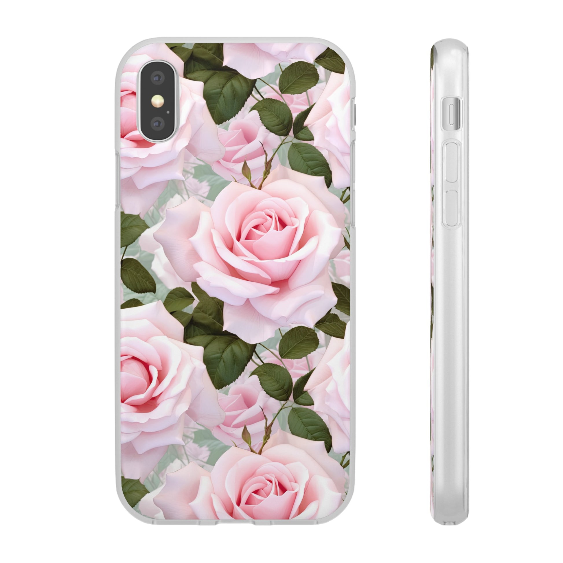 Flexible Pink Rose Phone Case