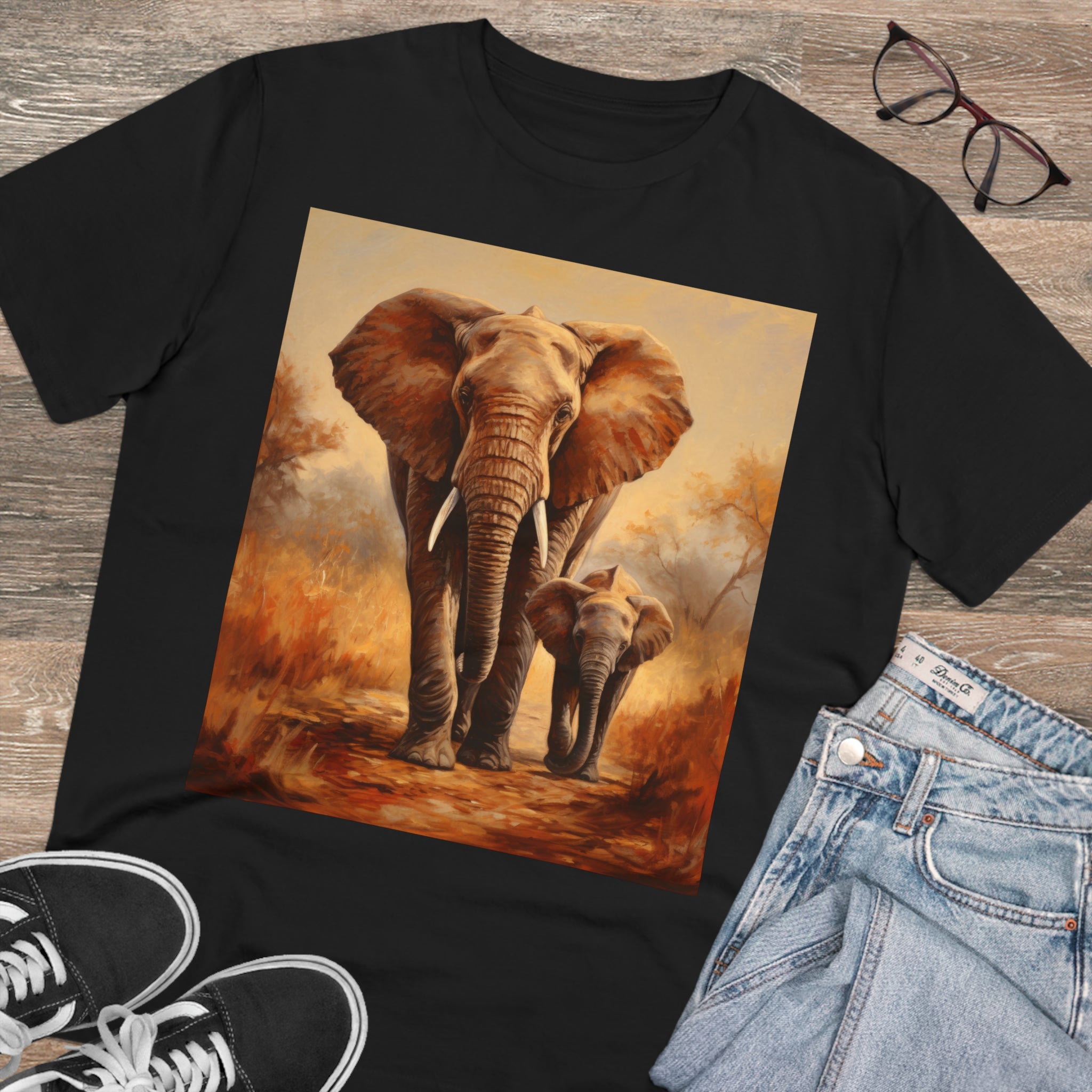 Unisex Elephant T-Shirt - Eco-Friendly