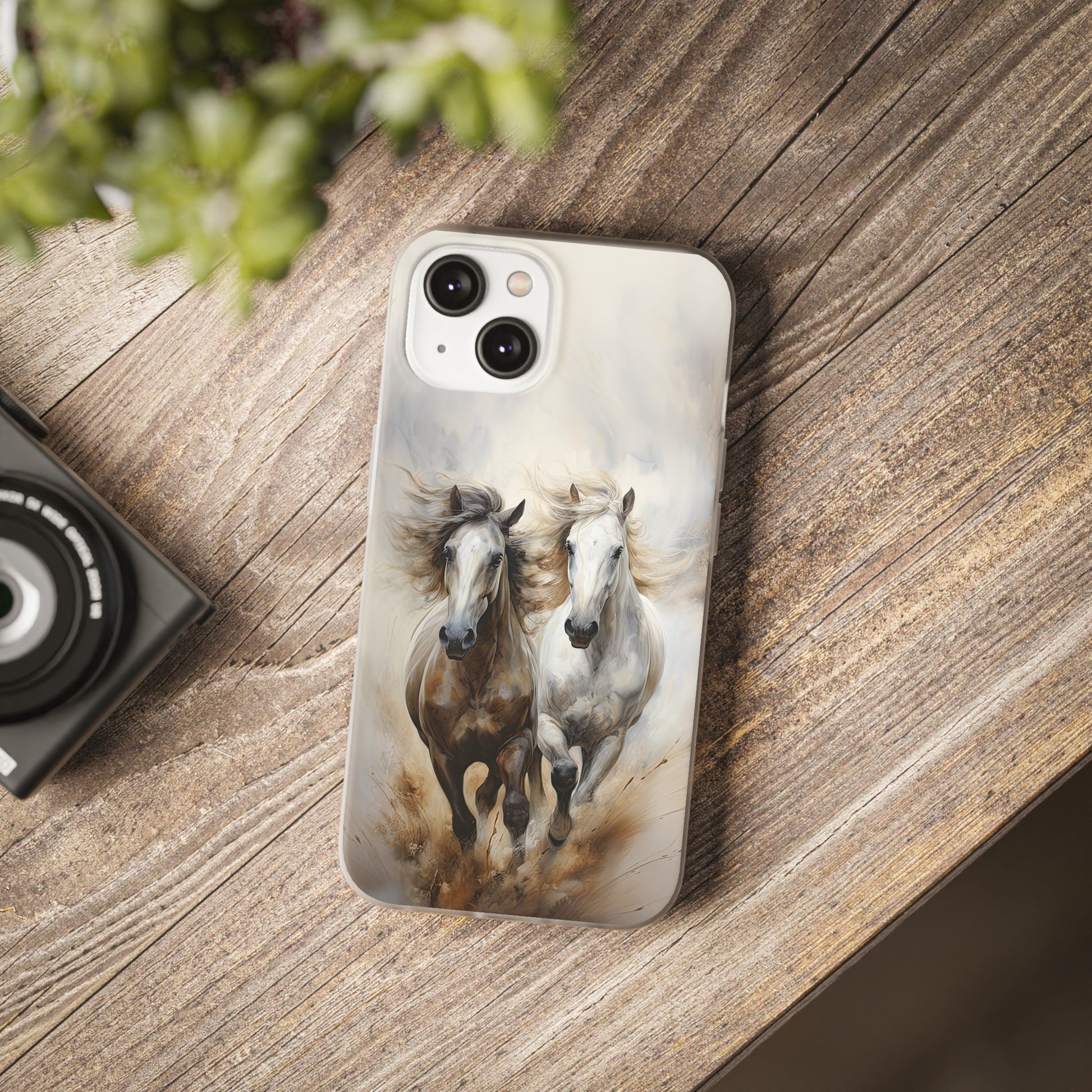 Flexible Horse-Themed Phone Case "Champions Unleashed"