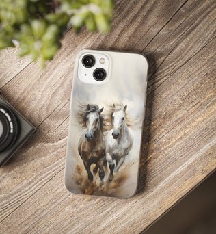 Flexible Horse-Themed Phone Case 