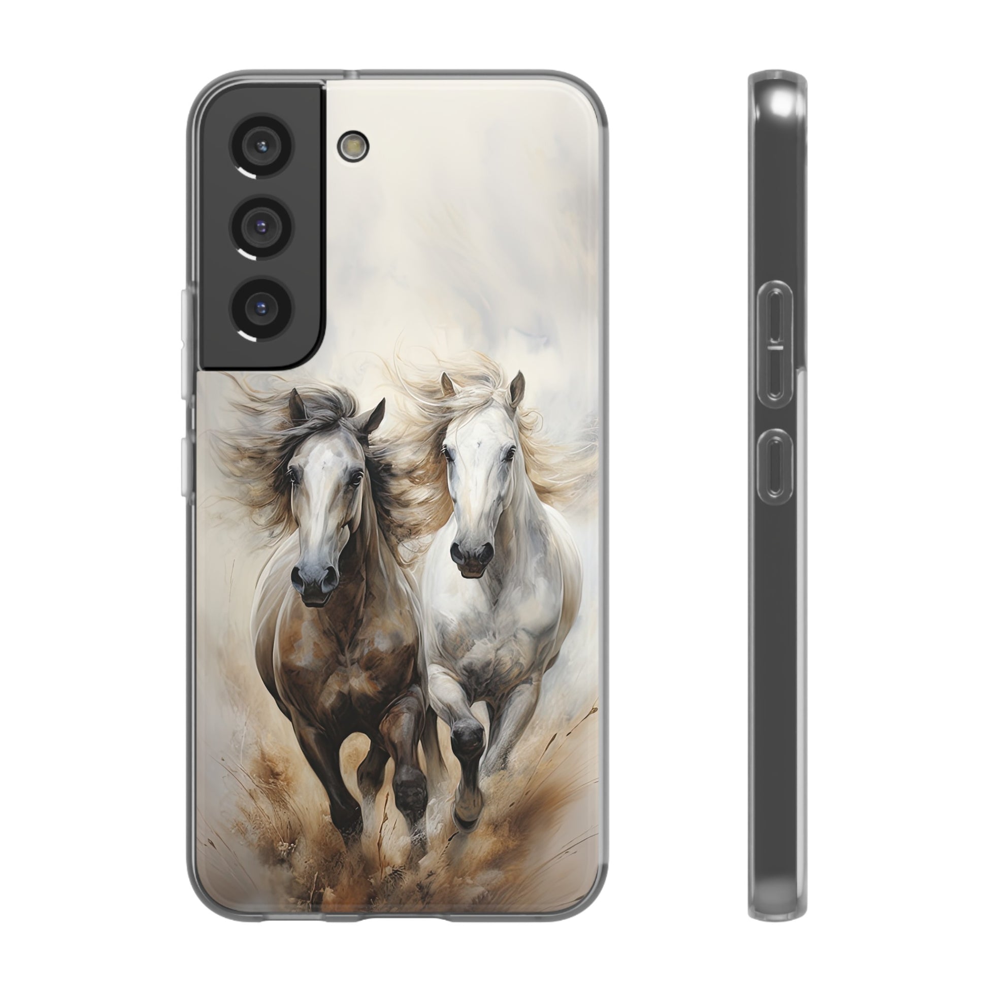 Flexible Horse-Themed Phone Case "Champions Unleashed"