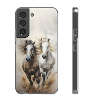 Flexible Horse-Themed Phone Case 