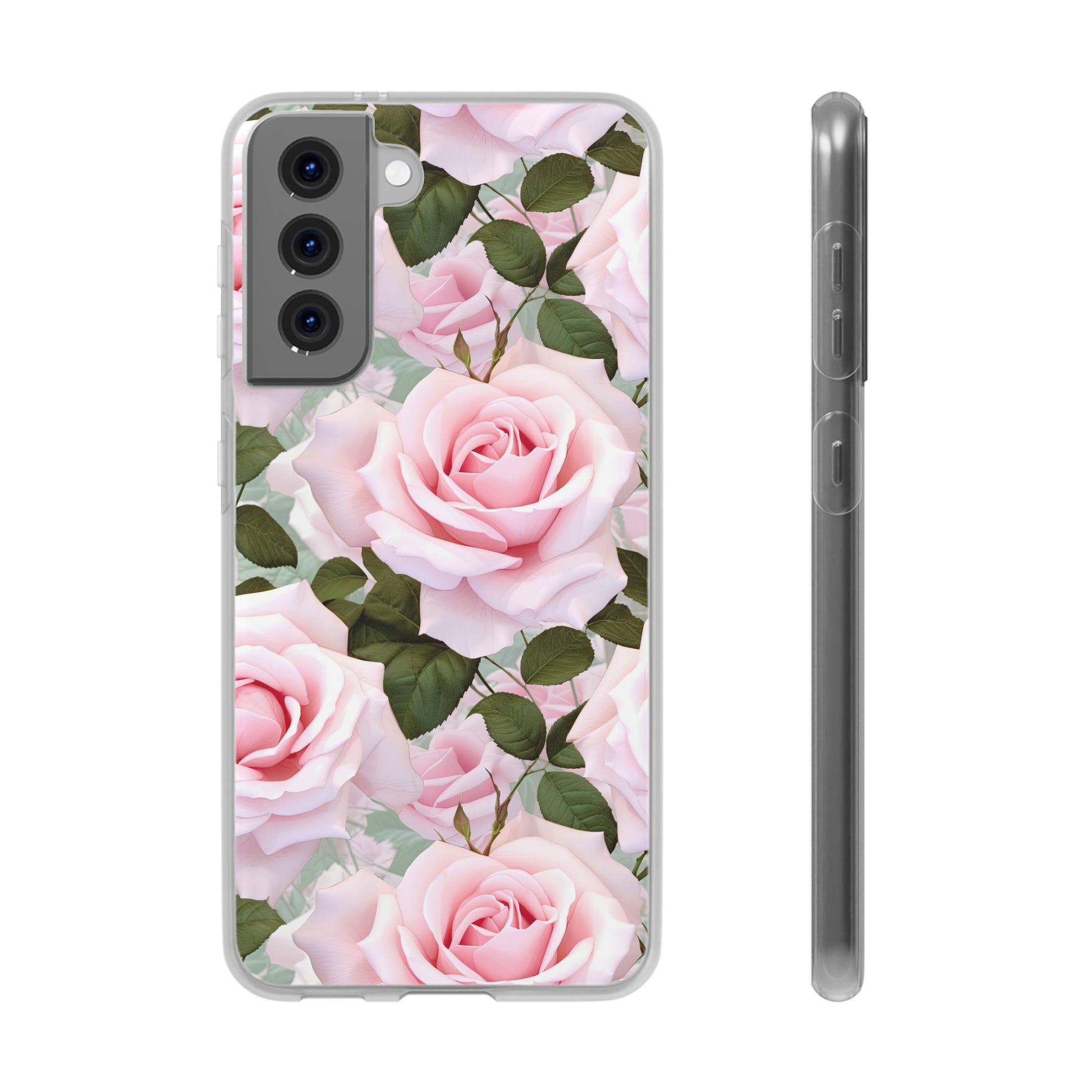 Flexible Pink Rose Phone Case