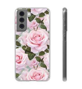 Flexible Pink Rose Phone Case