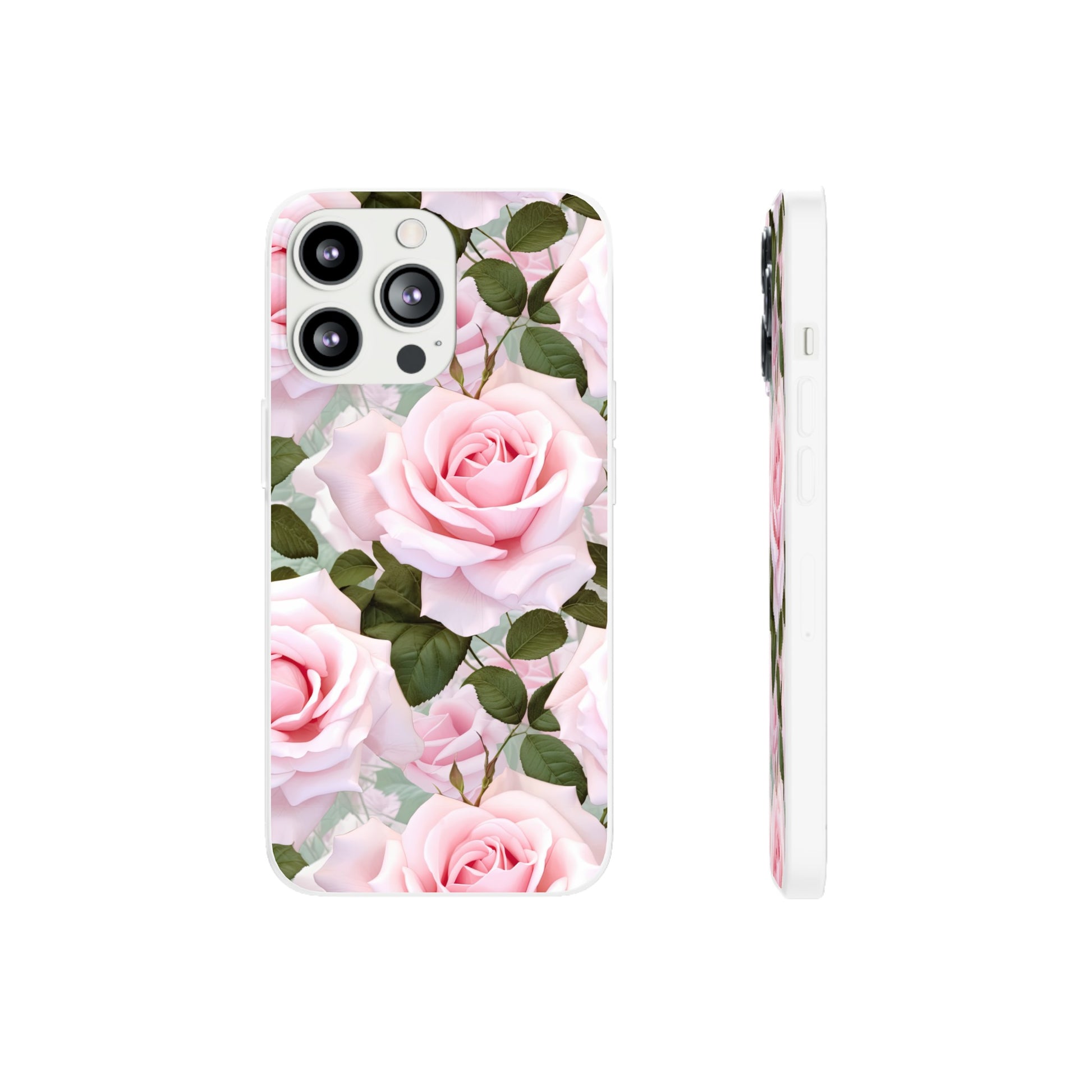 Flexible Pink Rose Phone Case