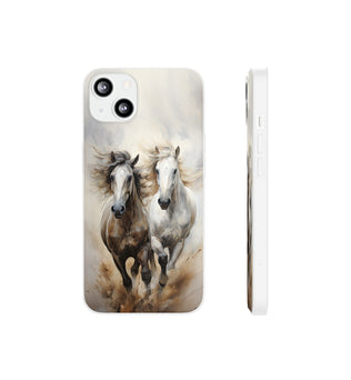 Flexible Horse-Themed Phone Case 