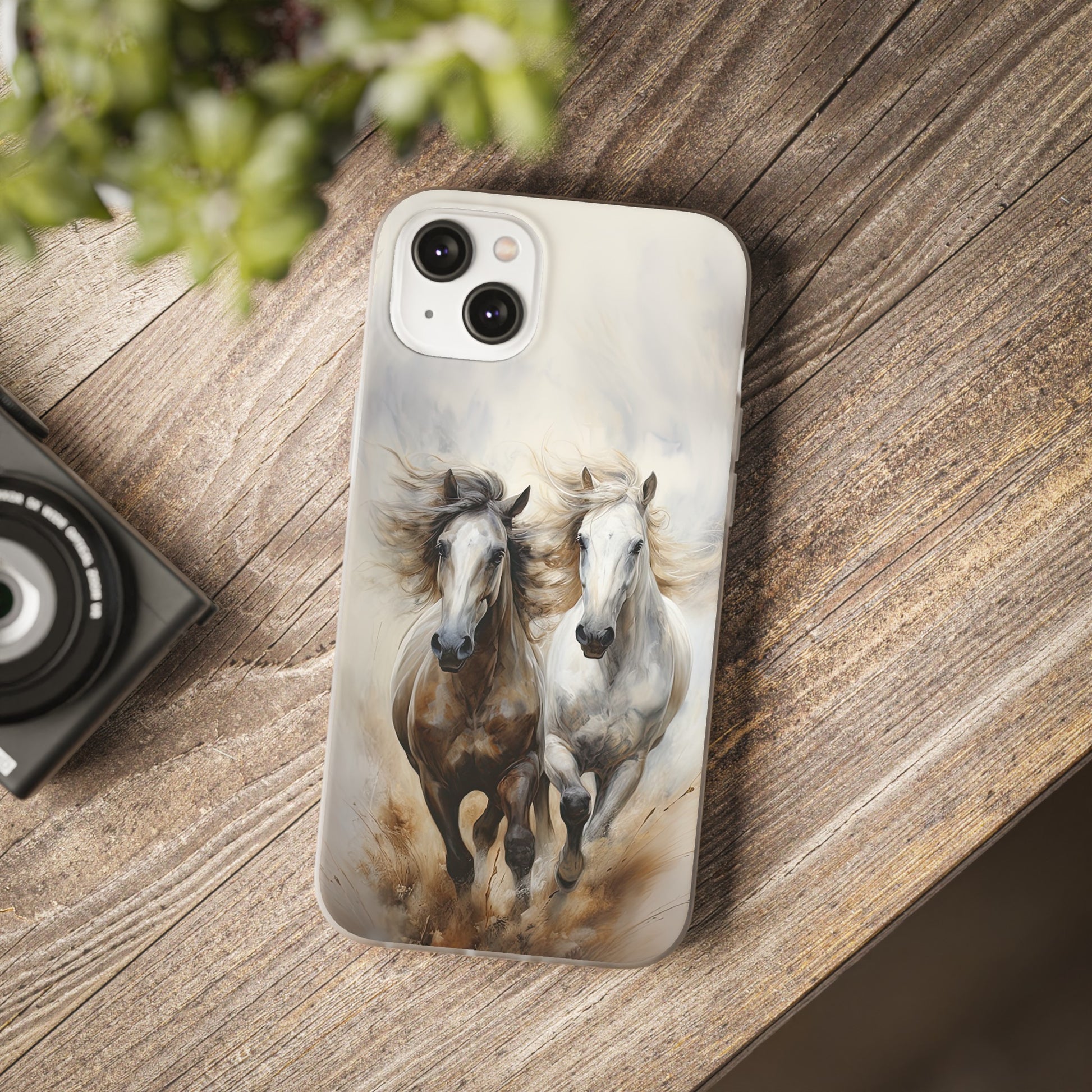 Flexible Horse-Themed Phone Case "Champions Unleashed"