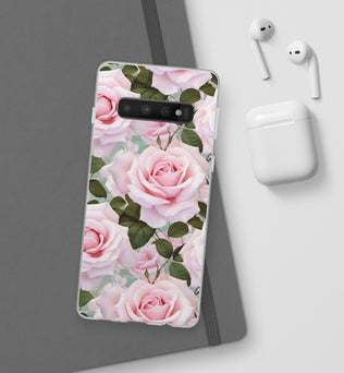 Flexible Pink Rose Phone Case