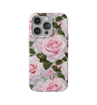 Flexible Pink Rose Phone Case