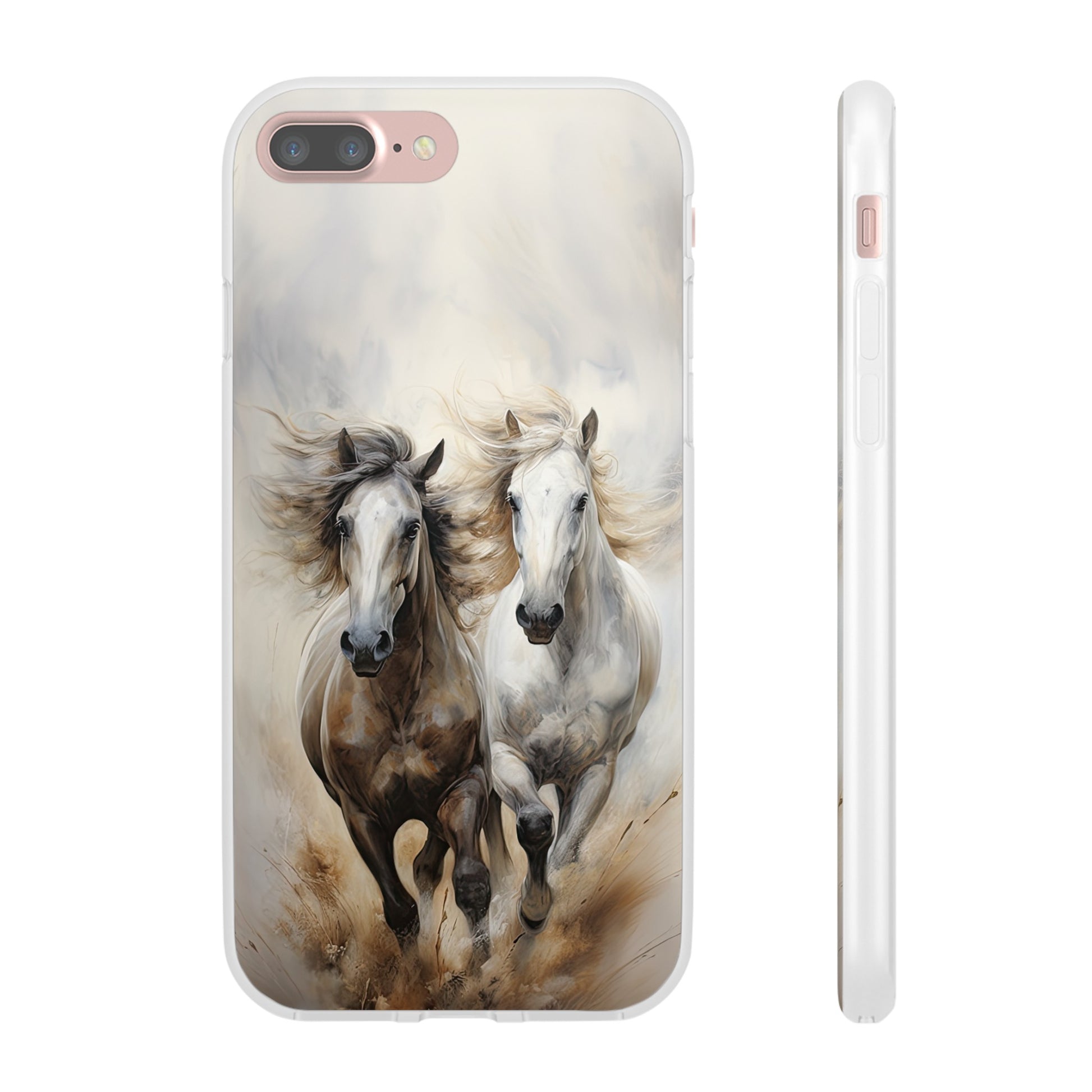 Flexible Horse-Themed Phone Case "Champions Unleashed"