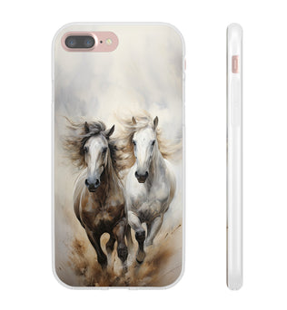 Flexible Horse-Themed Phone Case 