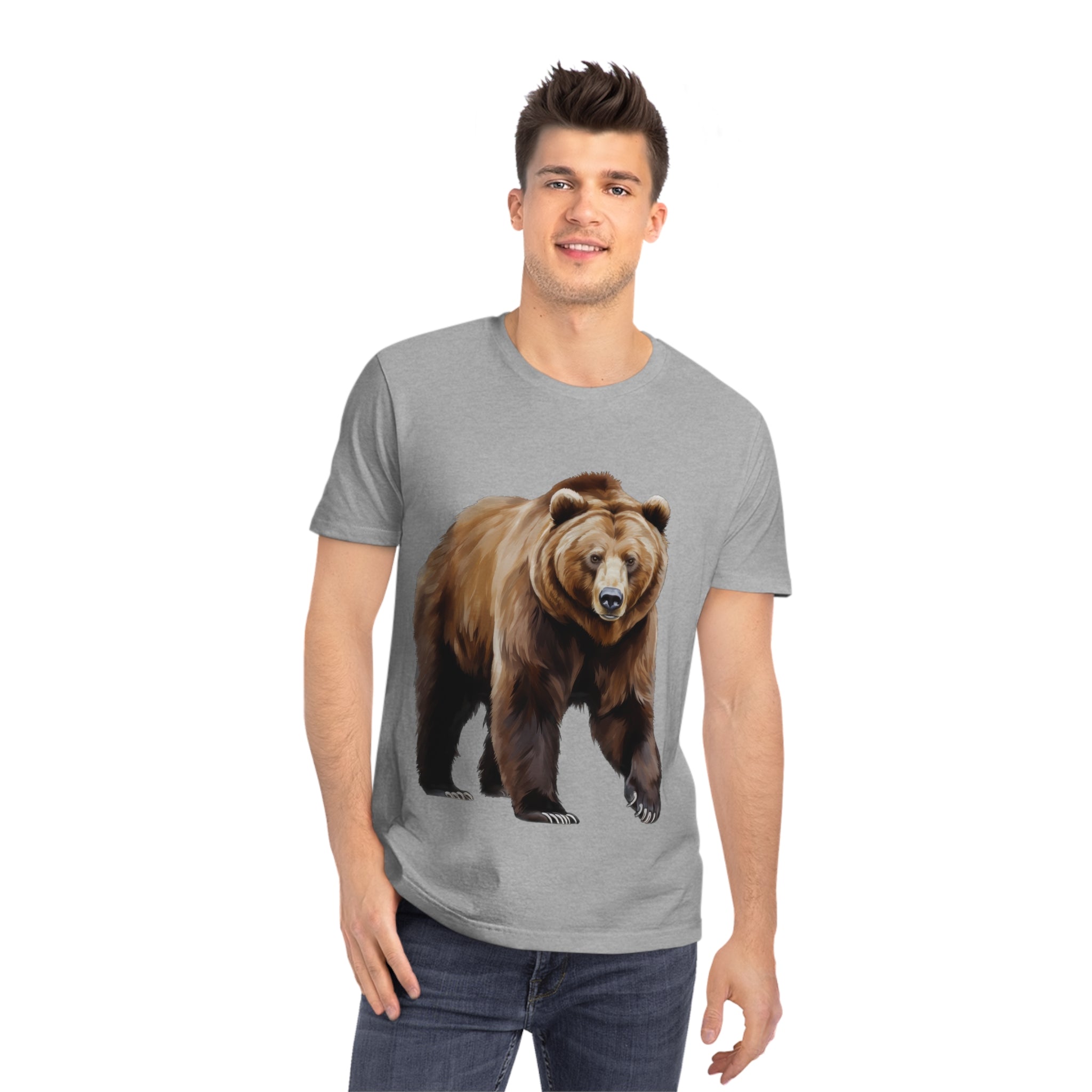 Unisex Brown Bear T-Shirt - Eco-Friendly