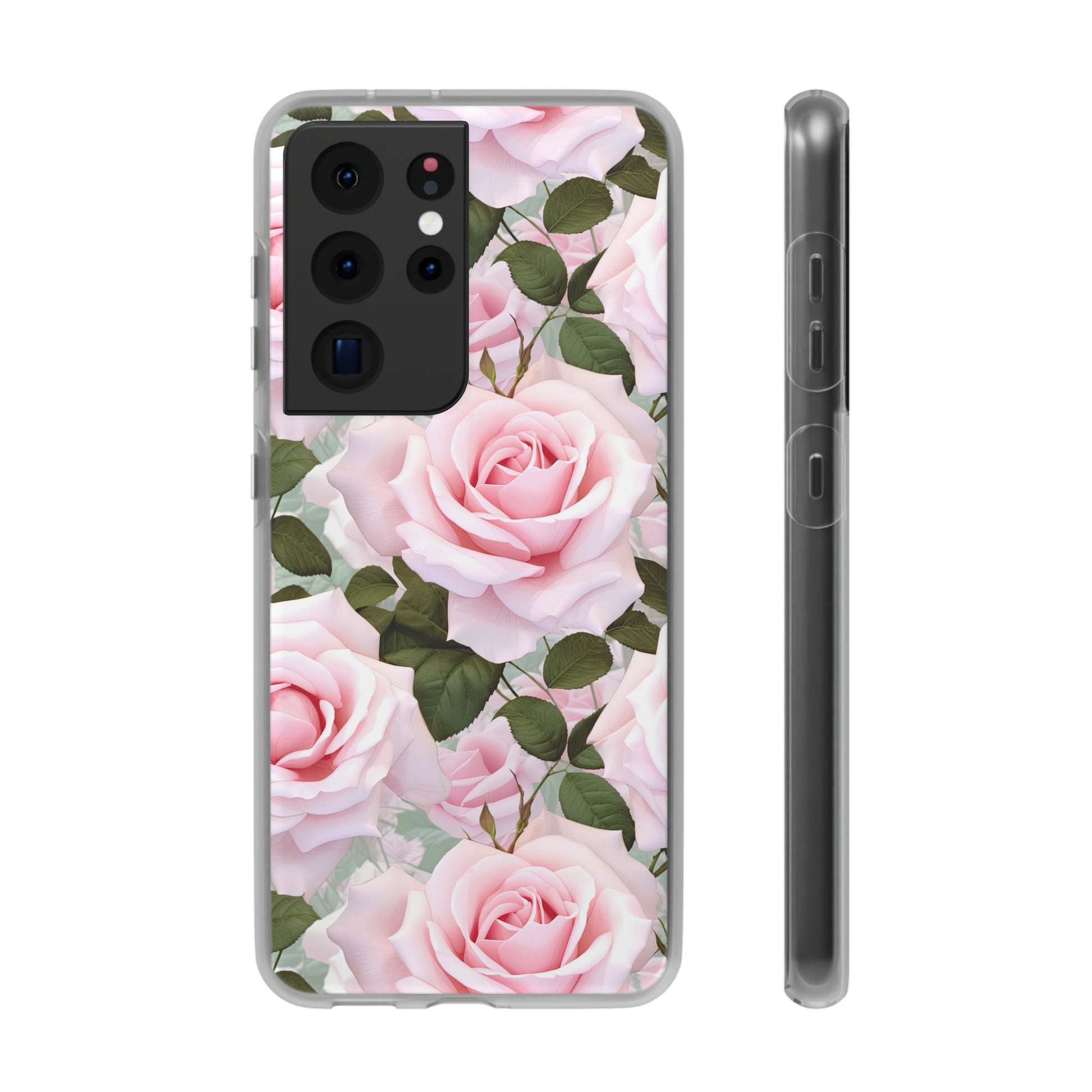 Flexible Pink Rose Phone Case