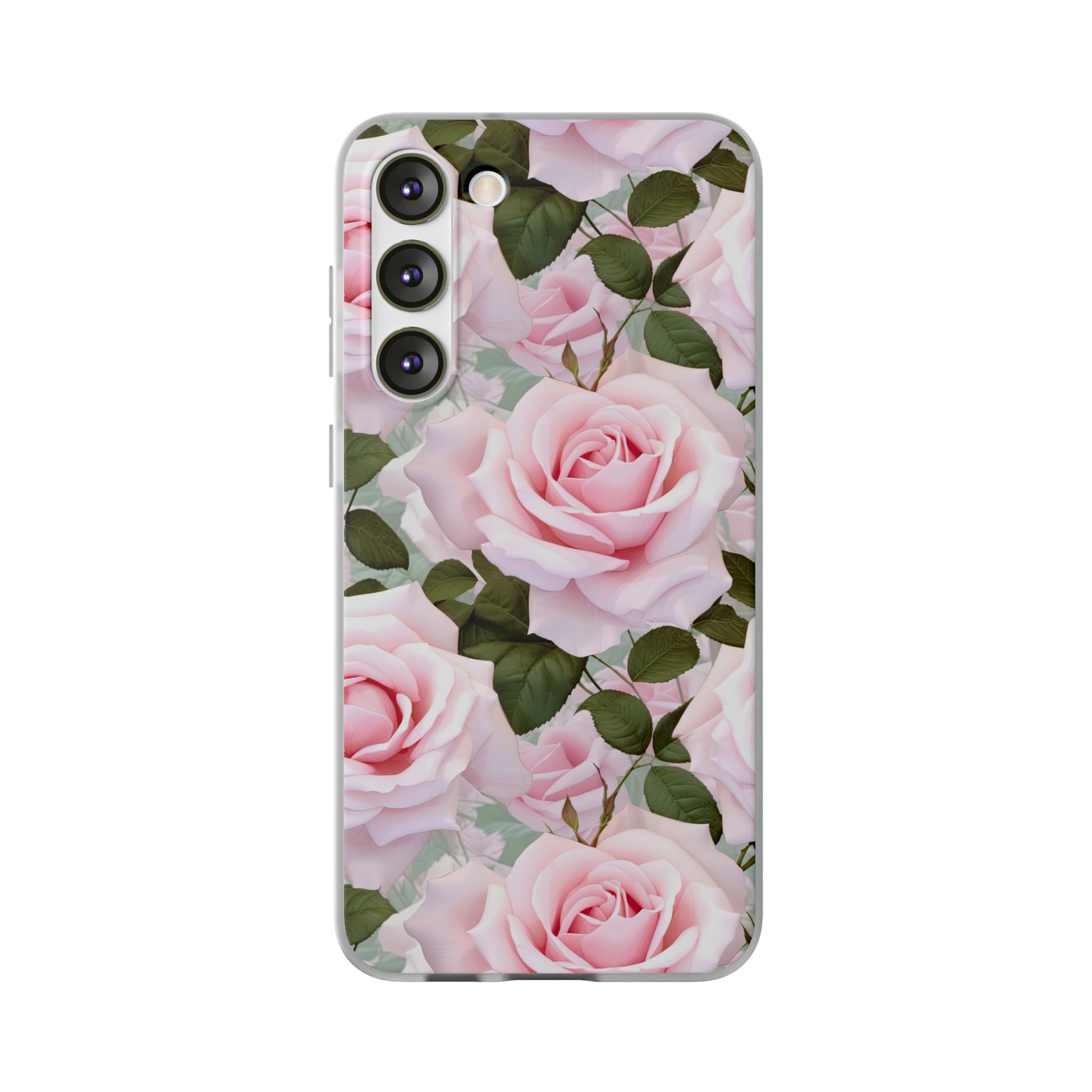 Flexible Pink Rose Phone Case