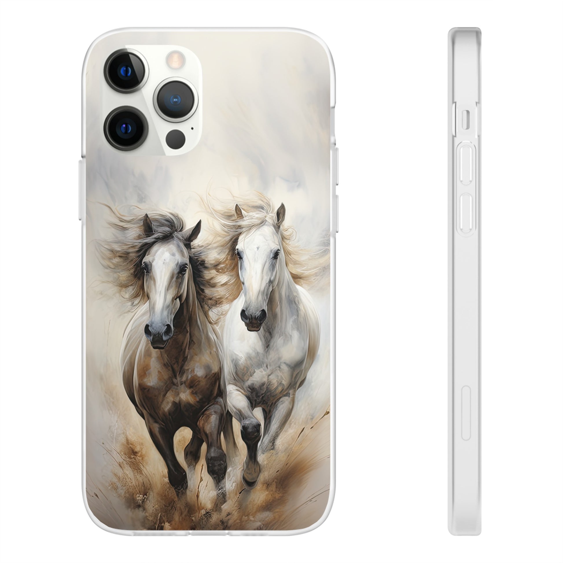 Flexible Horse-Themed Phone Case "Champions Unleashed"