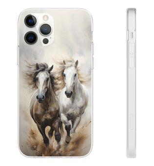 Flexible Horse-Themed Phone Case 