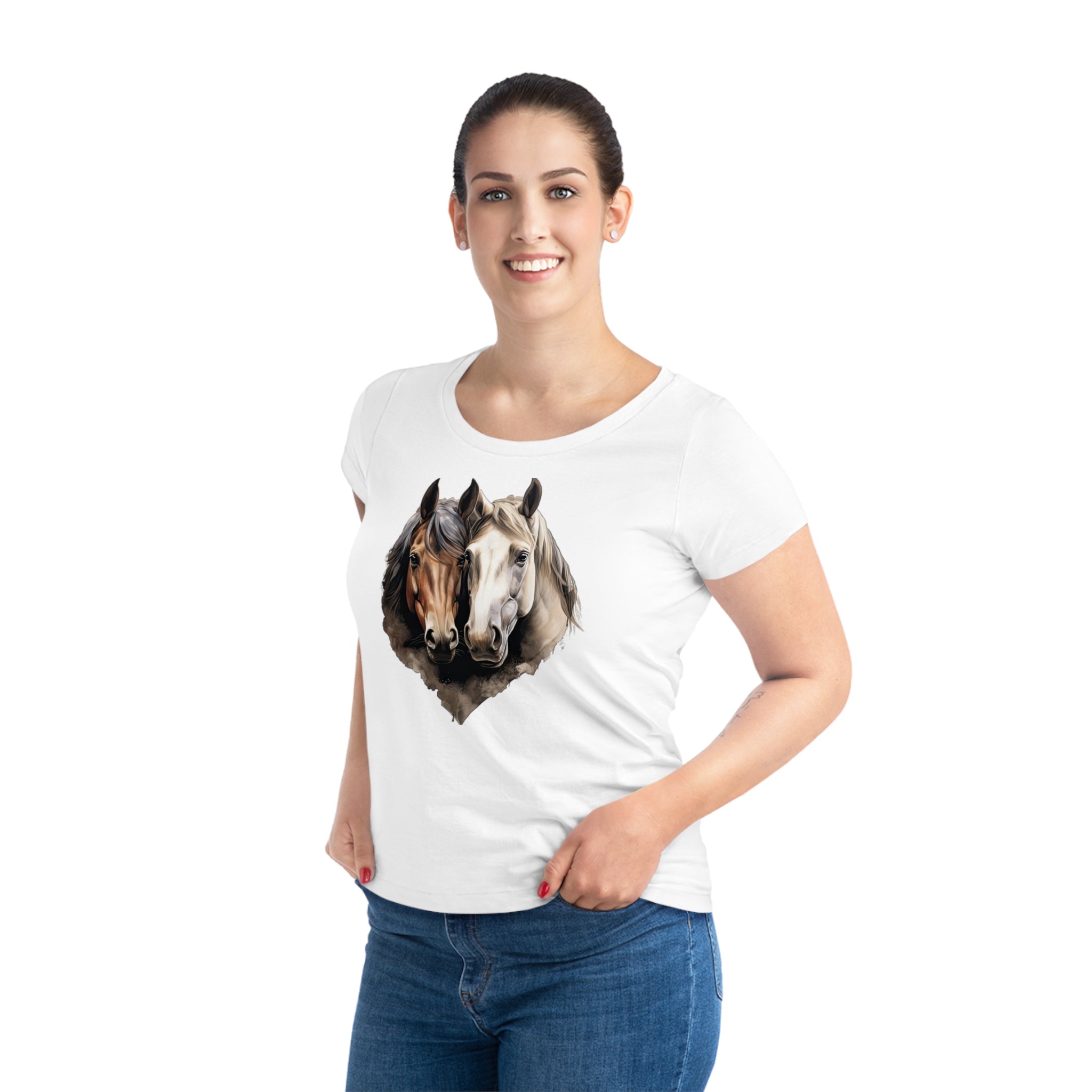 Horse Harmony Damen-Pferde-T-Shirt – umweltfreundlich