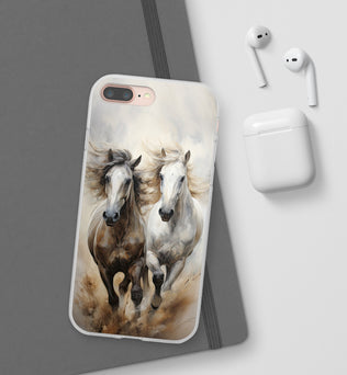 Flexible Horse-Themed Phone Case 