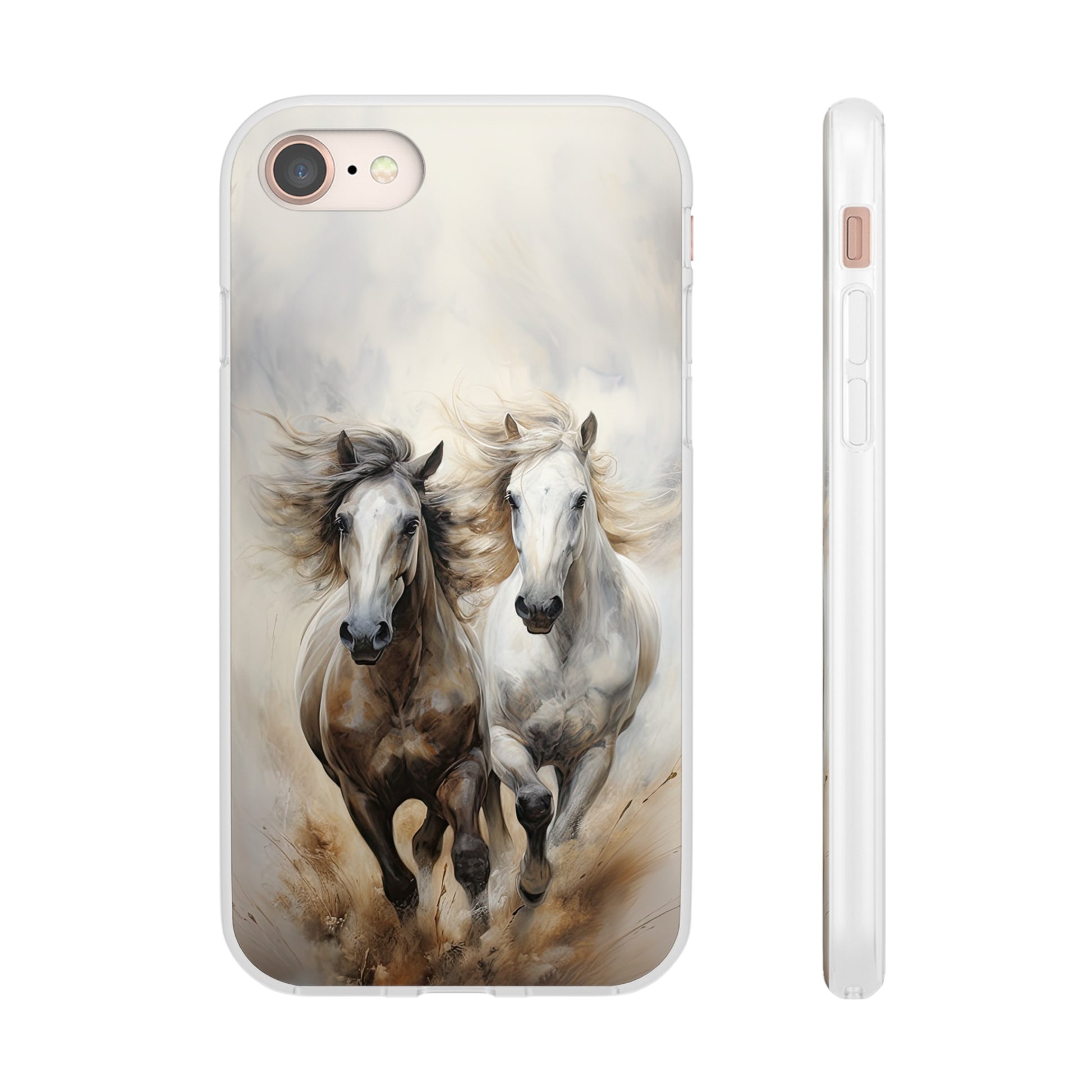 Flexible Horse-Themed Phone Case "Champions Unleashed"