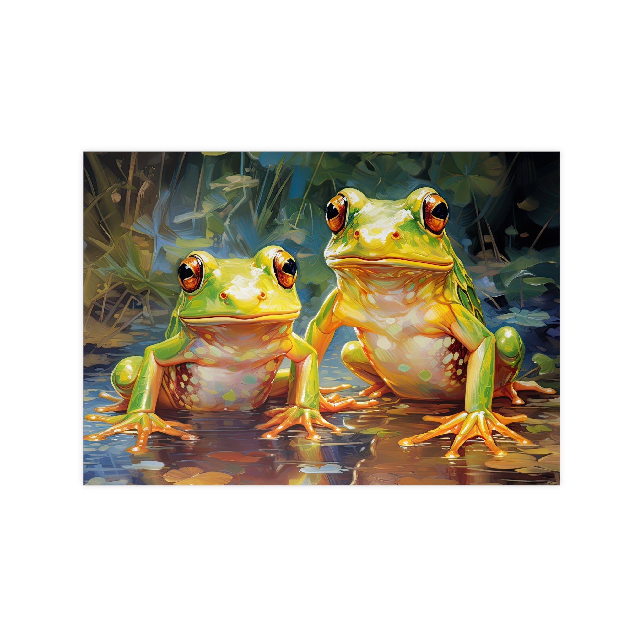 Frosch-Poster auf Fotopapier 