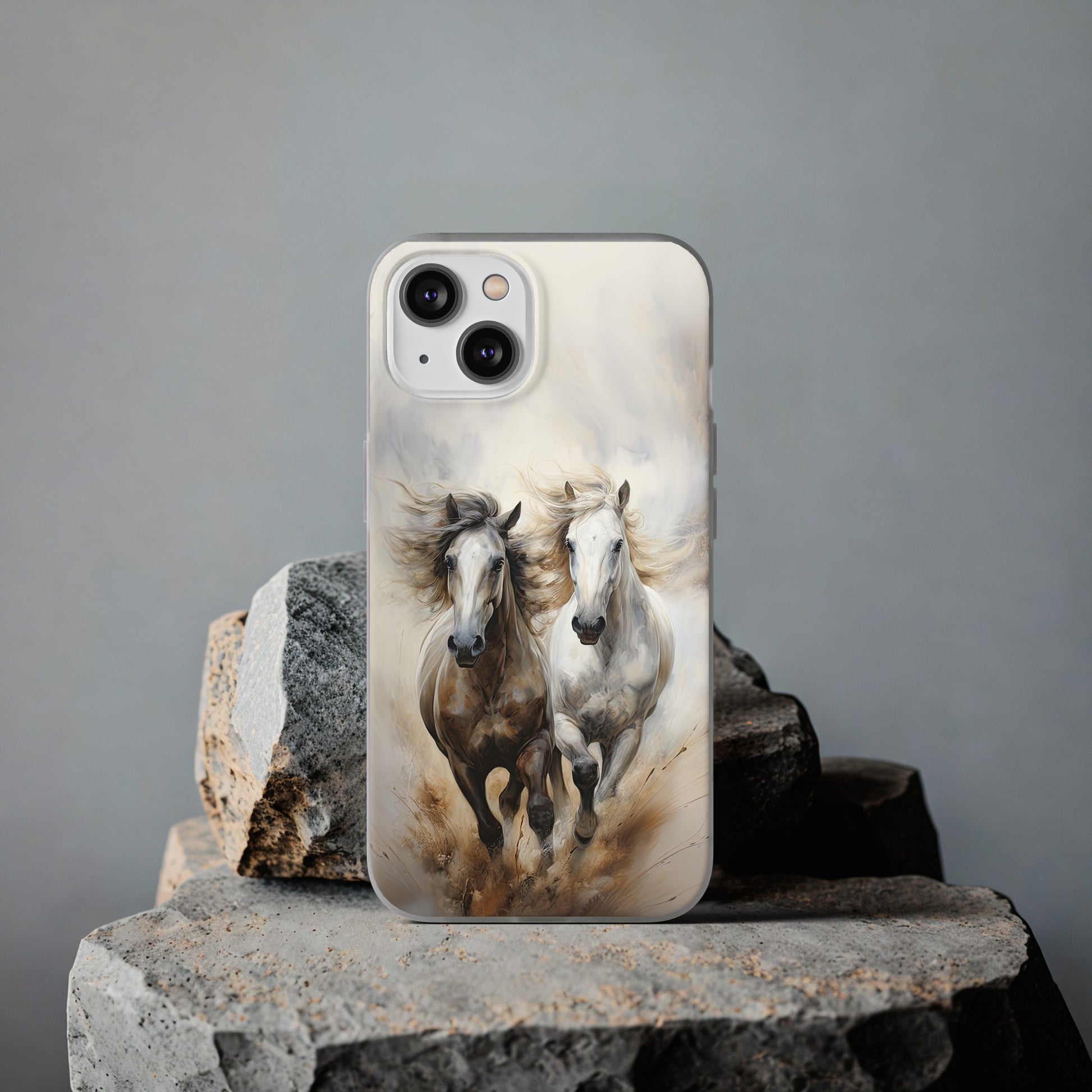 Flexible Horse-Themed Phone Case "Champions Unleashed"