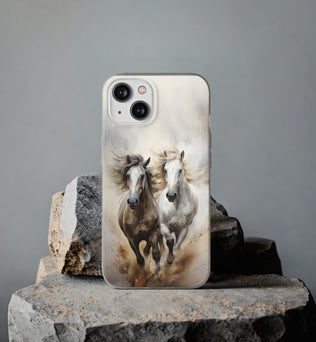 Flexible Horse-Themed Phone Case 