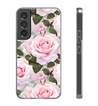 Flexible Pink Rose Phone Case