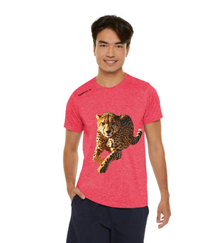 Men's Sports T-shirt with Cheetah Print