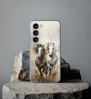 Flexible Horse-Themed Phone Case 