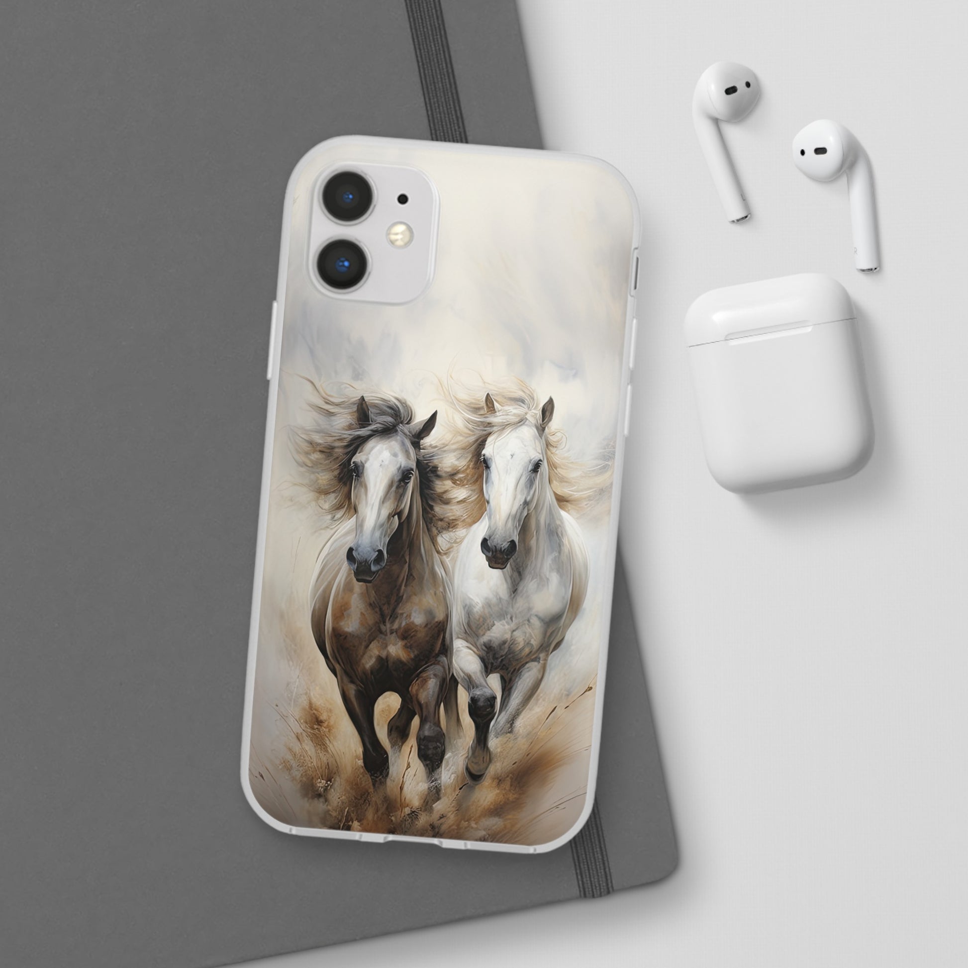 Flexible Horse-Themed Phone Case "Champions Unleashed"