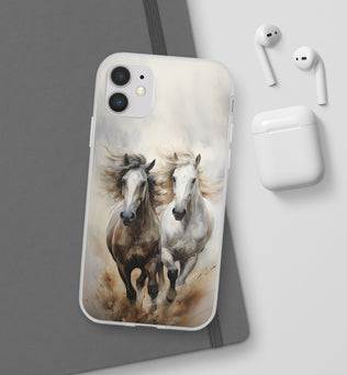 Flexible Horse-Themed Phone Case 