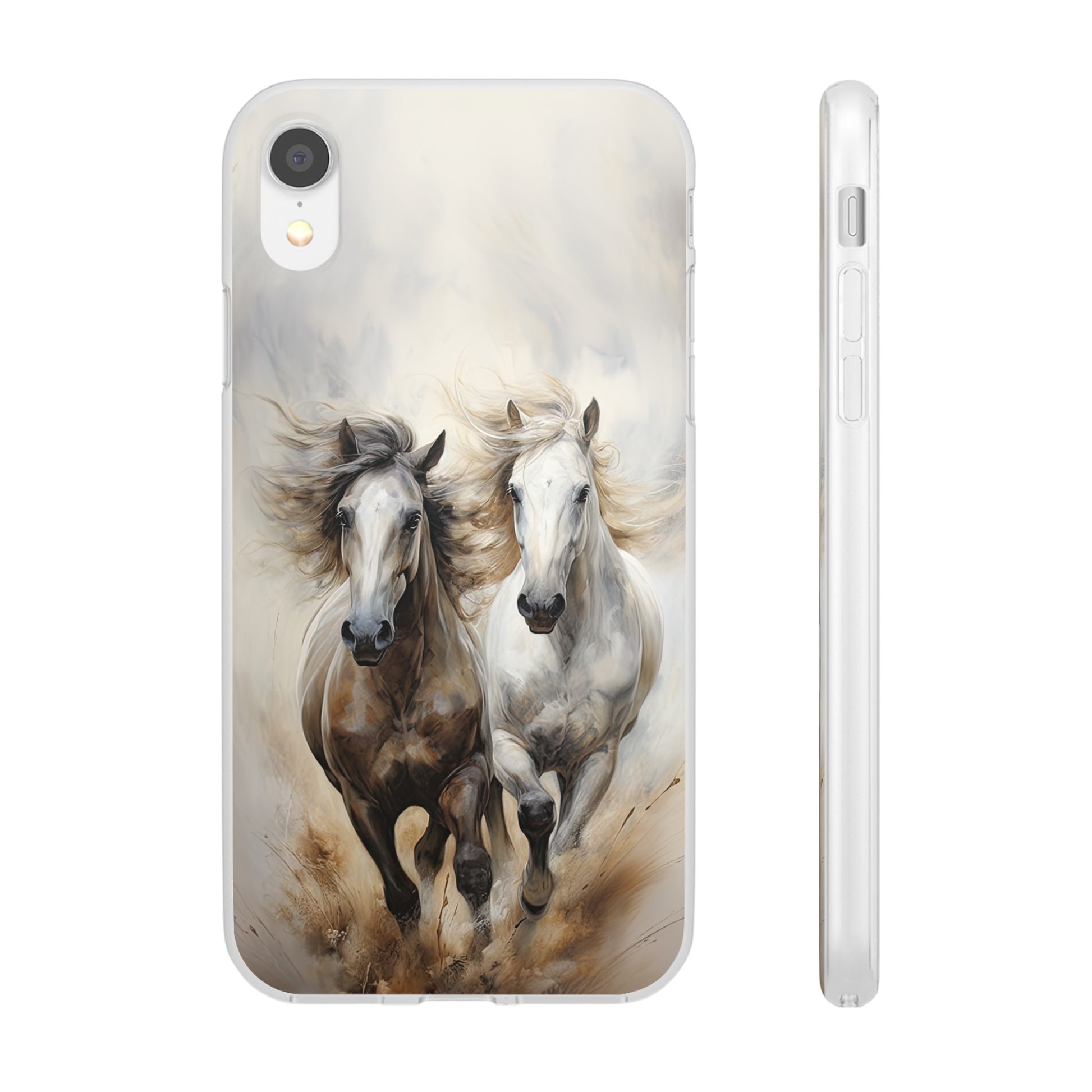 Flexible Horse-Themed Phone Case "Champions Unleashed"