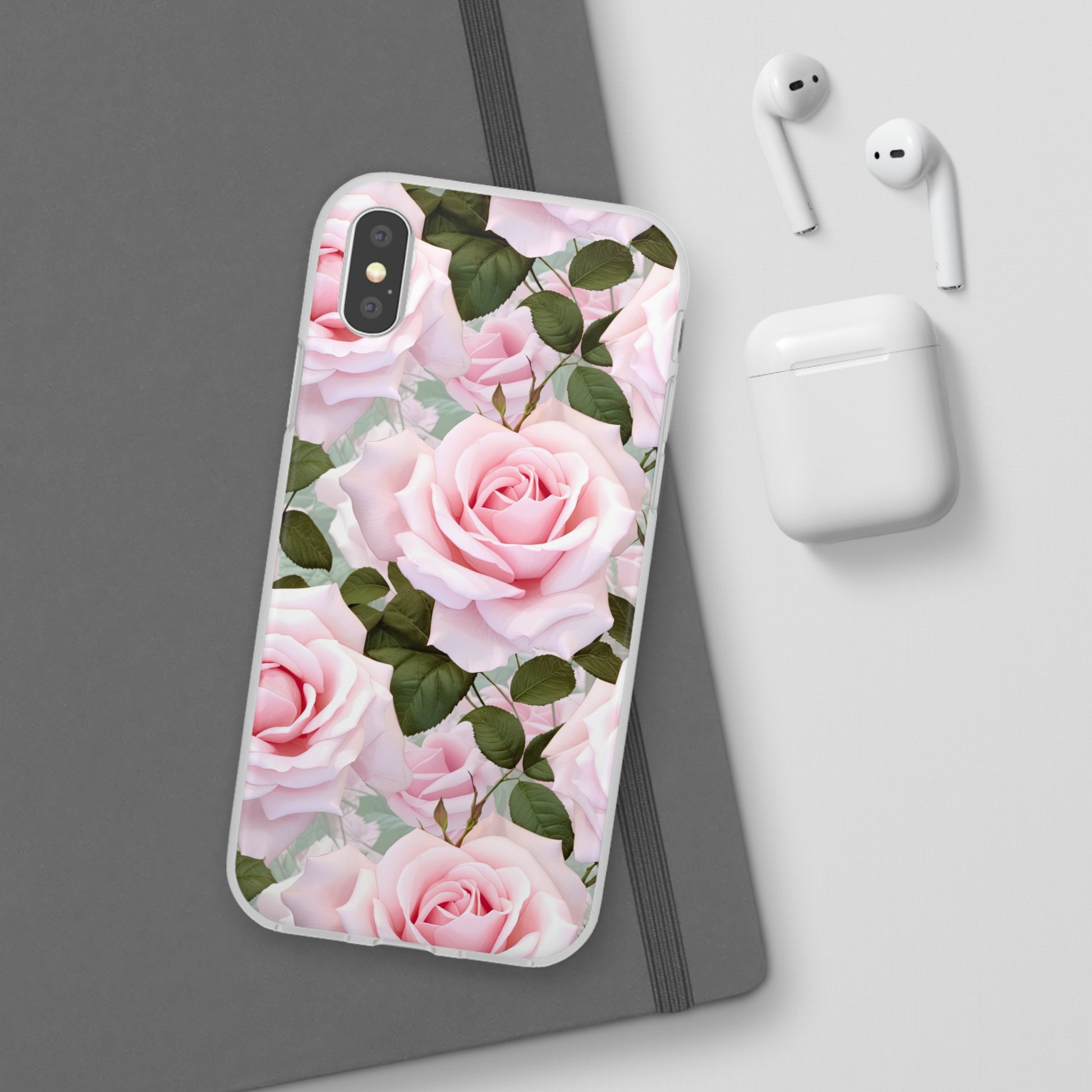 Flexible Pink Rose Phone Case