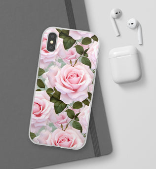 Flexible Pink Rose Phone Case