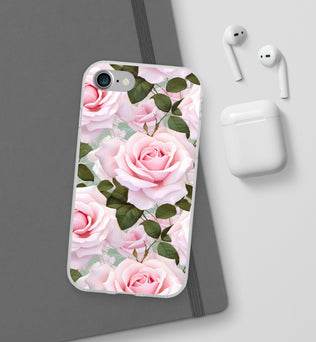 Flexible Pink Rose Phone Case