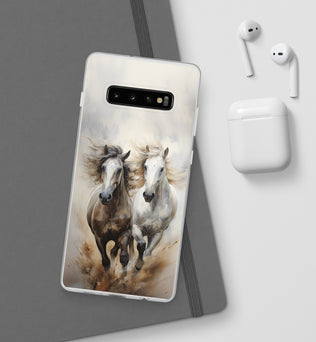 Flexible Horse-Themed Phone Case 