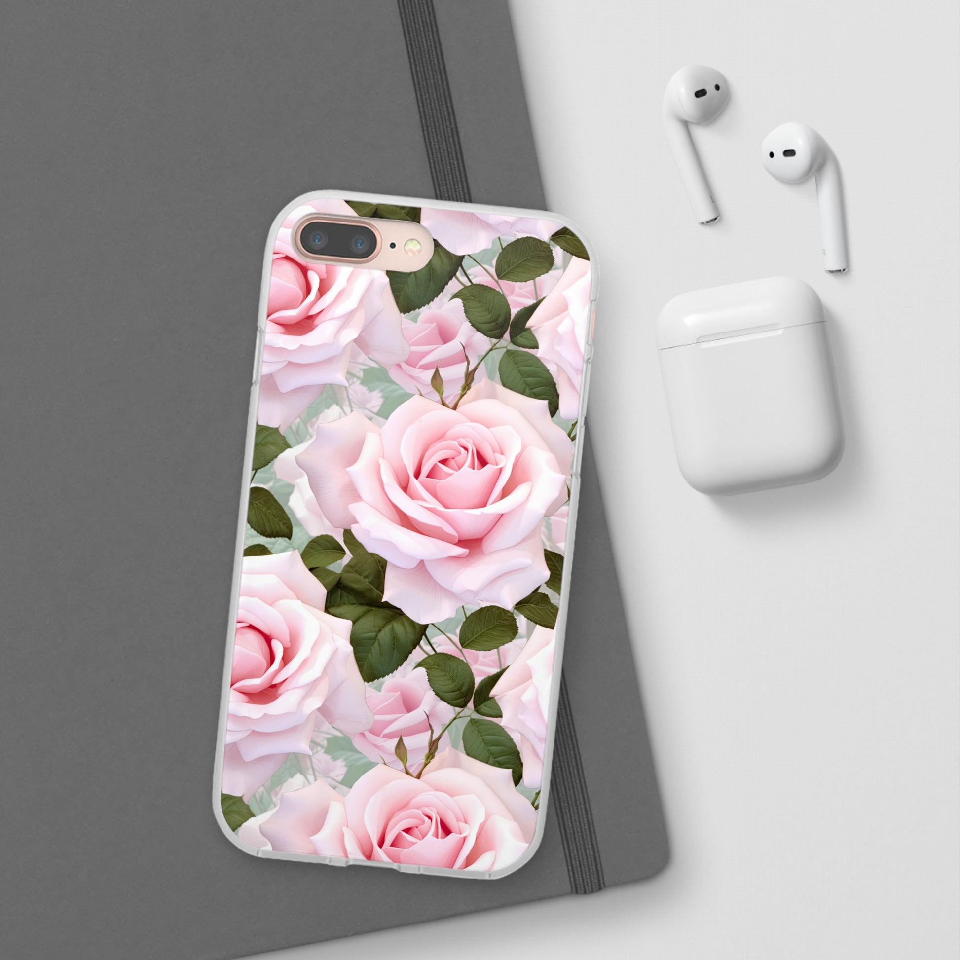 Flexible Pink Rose Phone Case