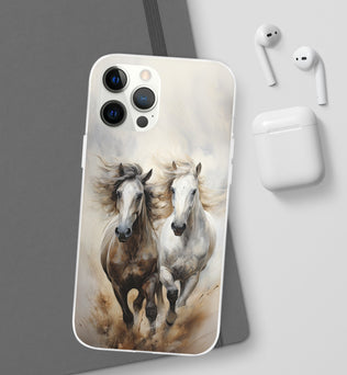 Flexible Horse-Themed Phone Case 