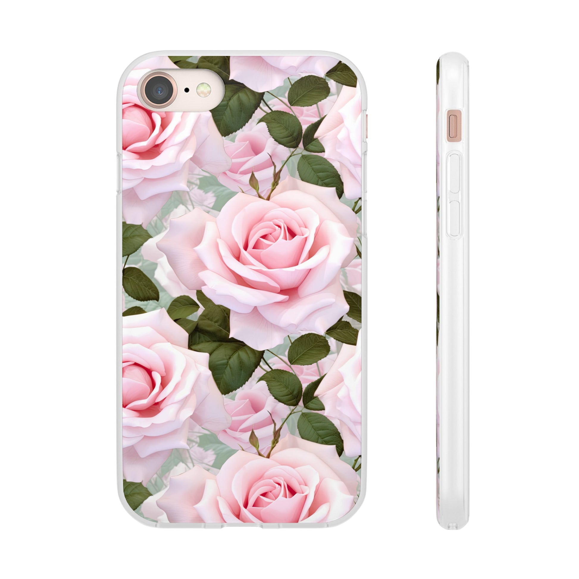 Flexible Pink Rose Phone Case