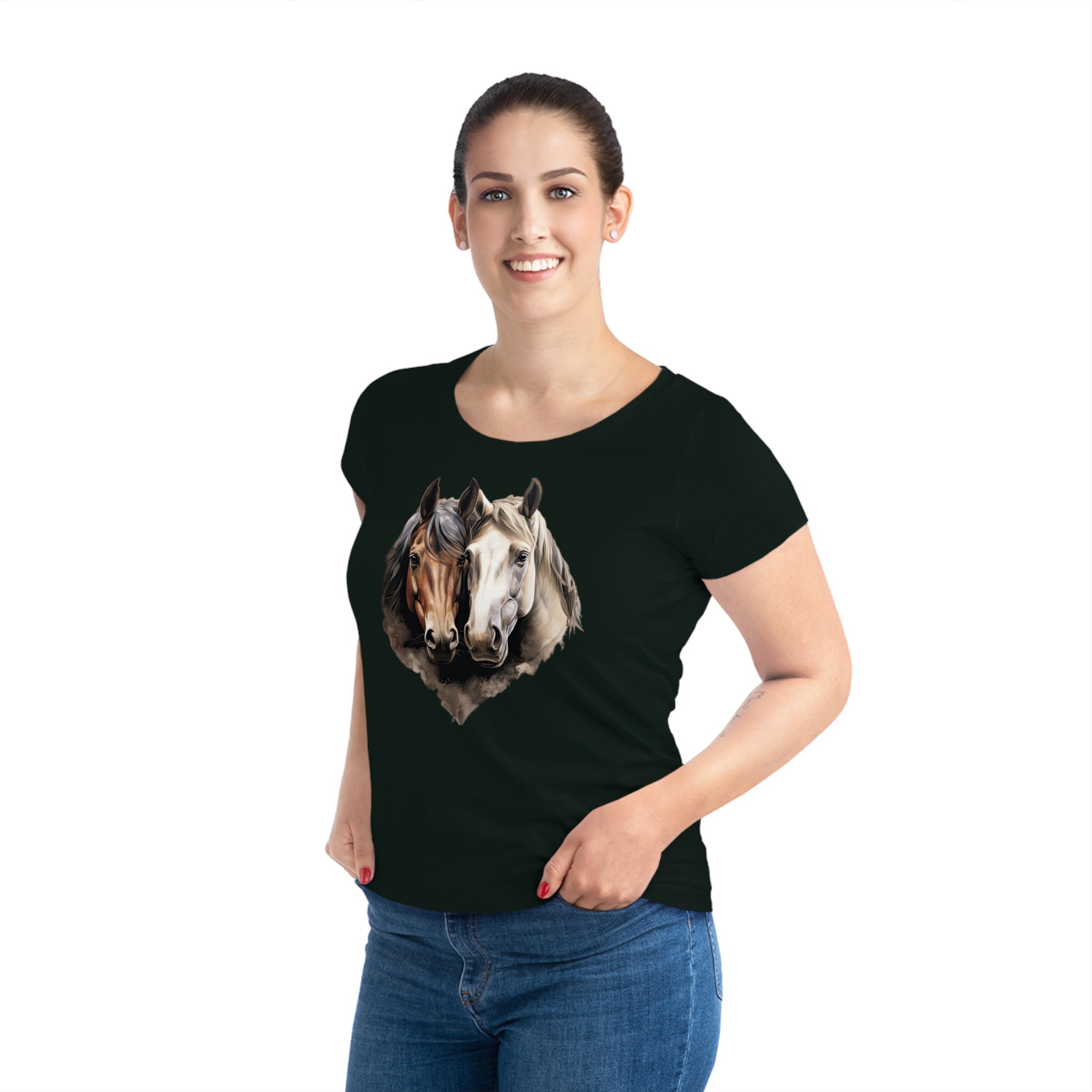 T-shirt cheval pour femmes Horse Harmony - Respectueux de l'environnement