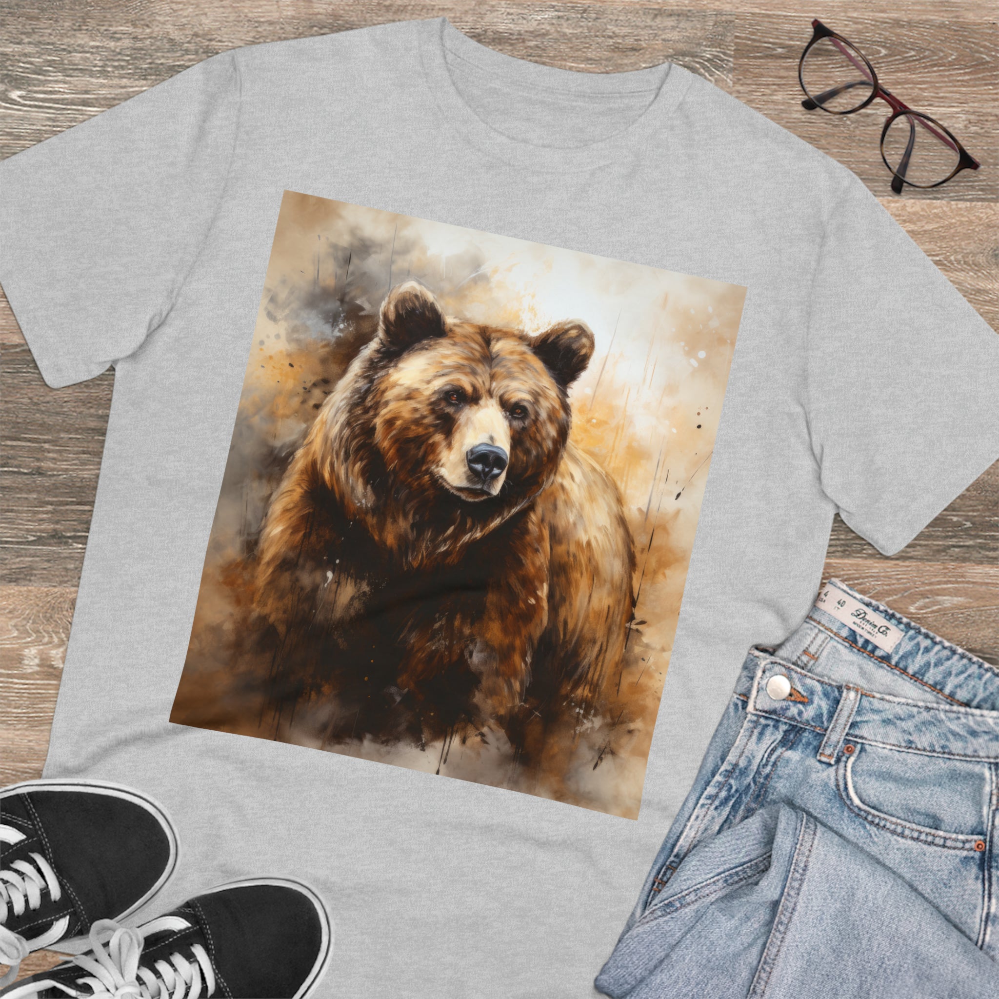 Unisex Bio-T-Shirt mit Ursus-Print - Umweltfreundlich 