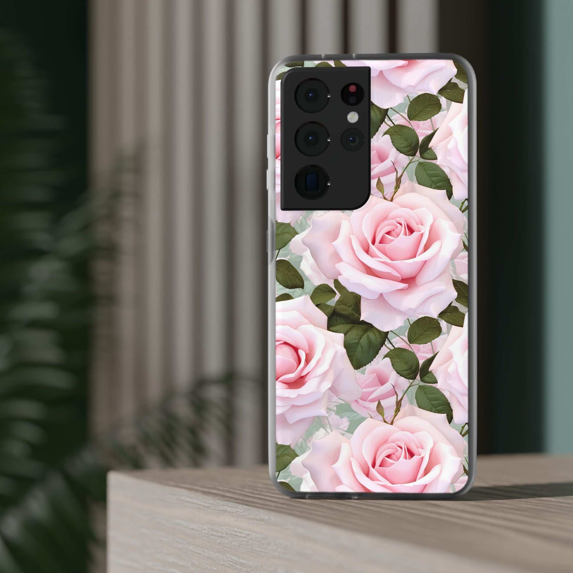 Flexible Pink Rose Phone Case