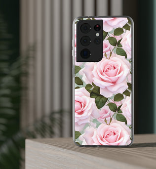 Flexible Pink Rose Phone Case