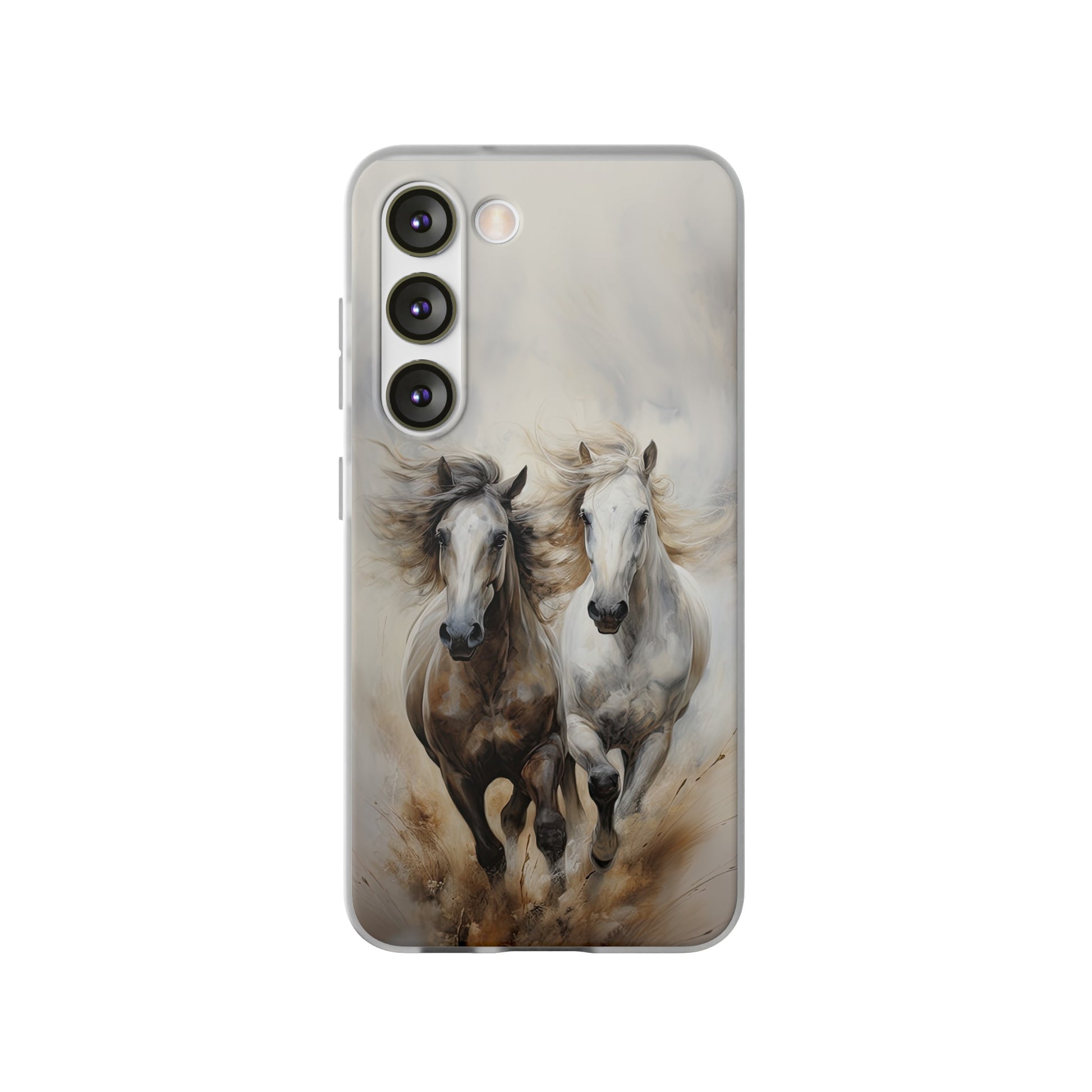 Flexible Horse-Themed Phone Case "Champions Unleashed"